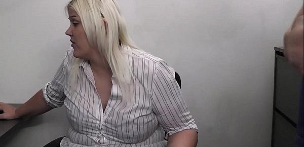  Boss fucks busty office blonde after titjob